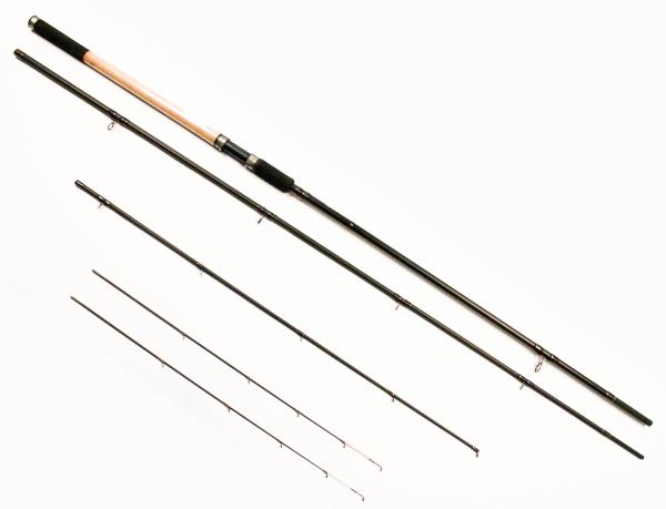 Tubertini EthnicStream Feeder, 3.90m. 3 delig, 60 - 120 gram, 2 carbon toppen 4 -5 oz