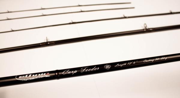 Tubertini Ethnic Carp Feeder, 12.6 Ft, 3,78 m, 3 delig, 30 - 80 gram, 3 carbon toppen 2-3-4 oz